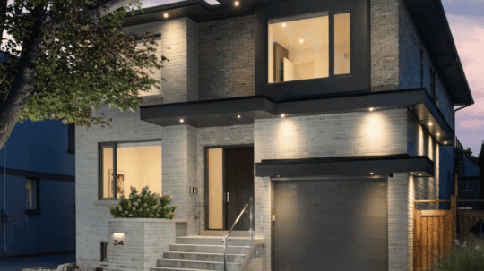 Luxury custom home for sale at 34 Edgecroft Road in Etobicoke featuring premium architecture and modern design.