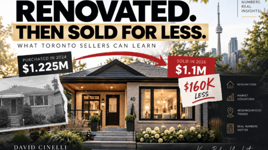 East York home sale where a renovated Toronto bungalow sold for less than its previous purchase price